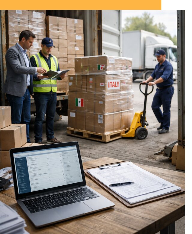 Доставка грузов из Италии: морские и авиаперевозки от 18227