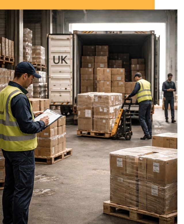 Доставка грузов из Великобритании с таможенным оформлением от 12658