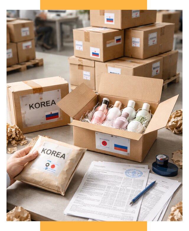Доставка косметики из Кореи от 8607 р. под ключ | СетСервис-Грь