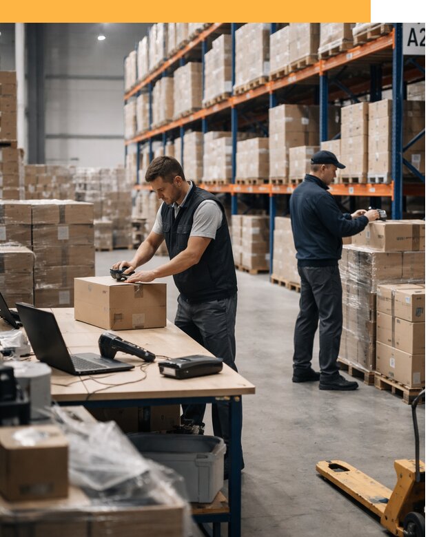 Склад консолидации в Европе: хранение, сортировка от 6582